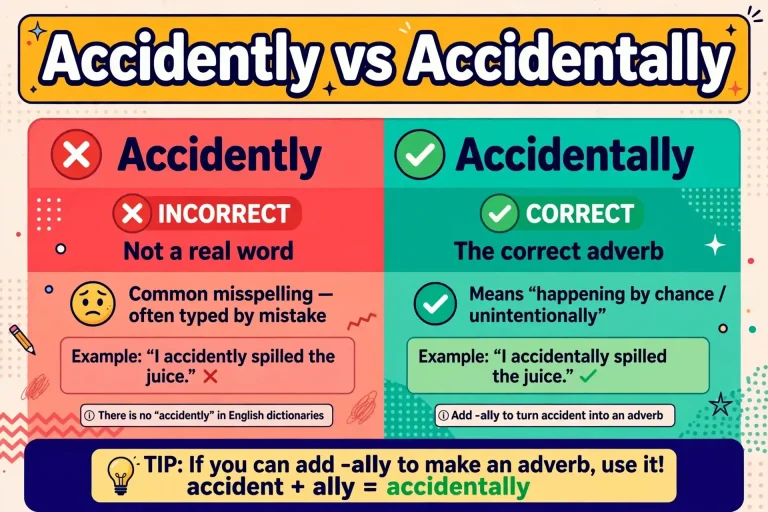 Accidently or Accidentally: What’s the Difference?