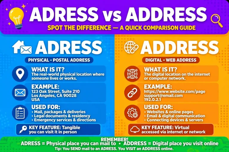 Adress or Address comparison — what is the difference