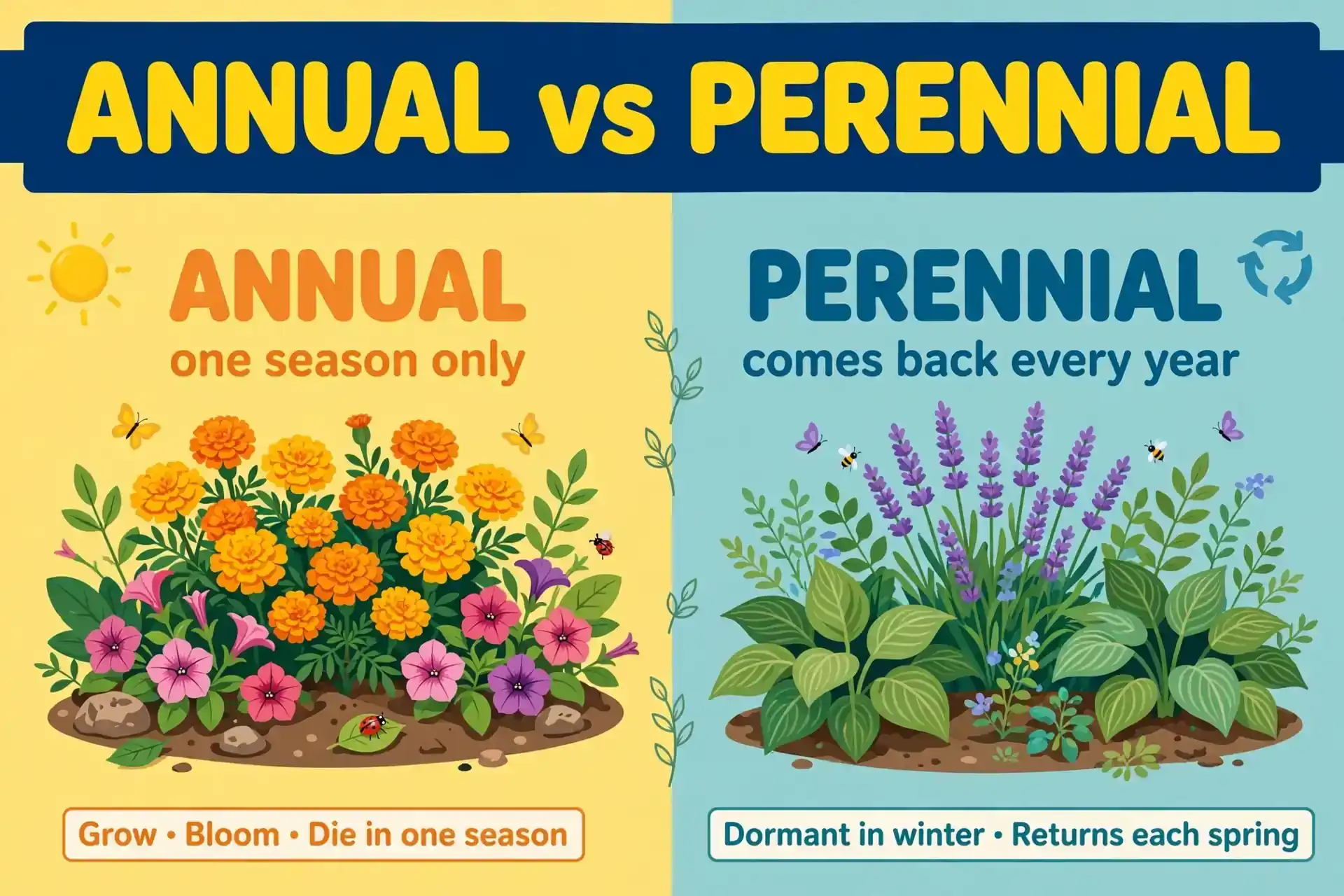 Annual or Perennial comparison — what is the difference