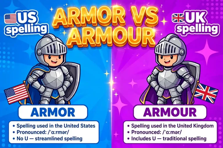 Armor or Armour: US vs UK Spelling Explained