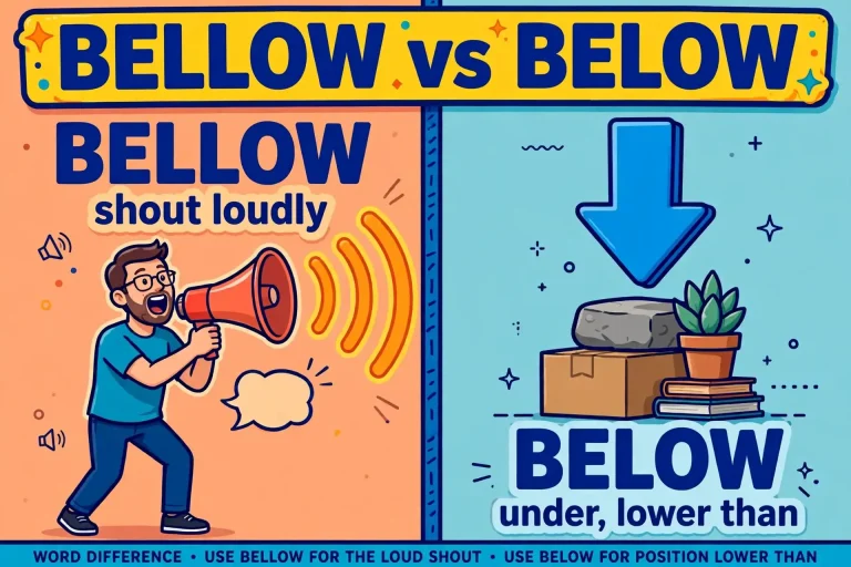 Bellow or Below comparison — what is the difference