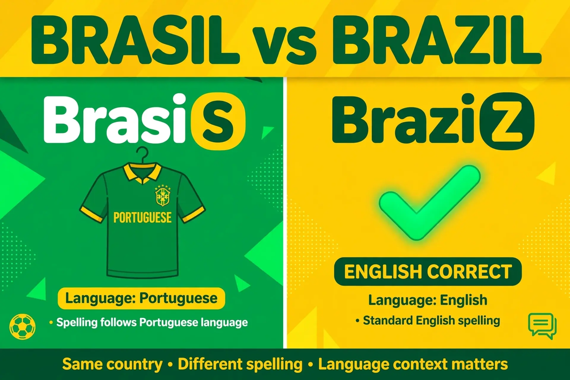 Brasil or Brazil comparison — what is the difference