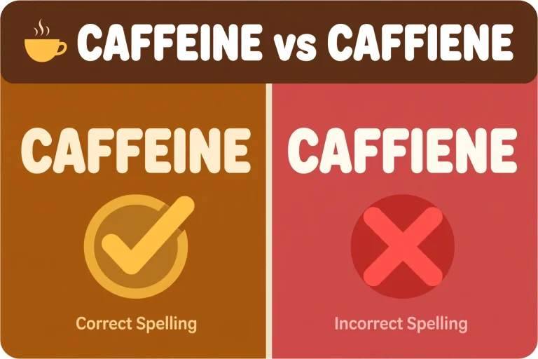 Caffeine or Caffiene: What’s the Difference?