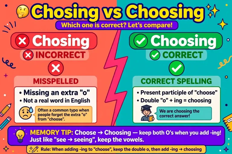 Chosing or Choosing: What’s the Difference?