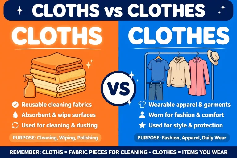 Cloths or Clothes: What’s the Difference? (With Examples)