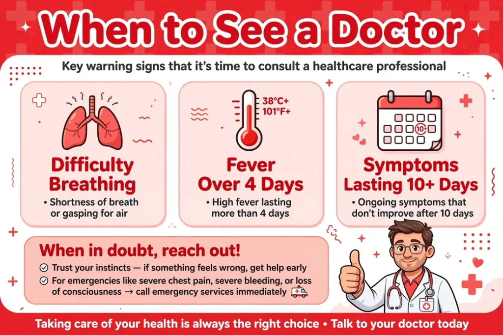 When to contact a healthcare professional