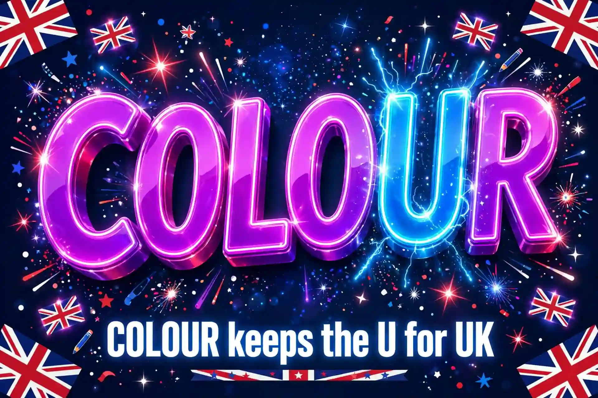 Memory trick: colour keeps the U for UK