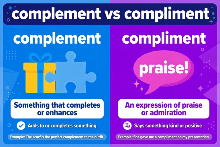 Complement or Compliment: What’s the Difference?