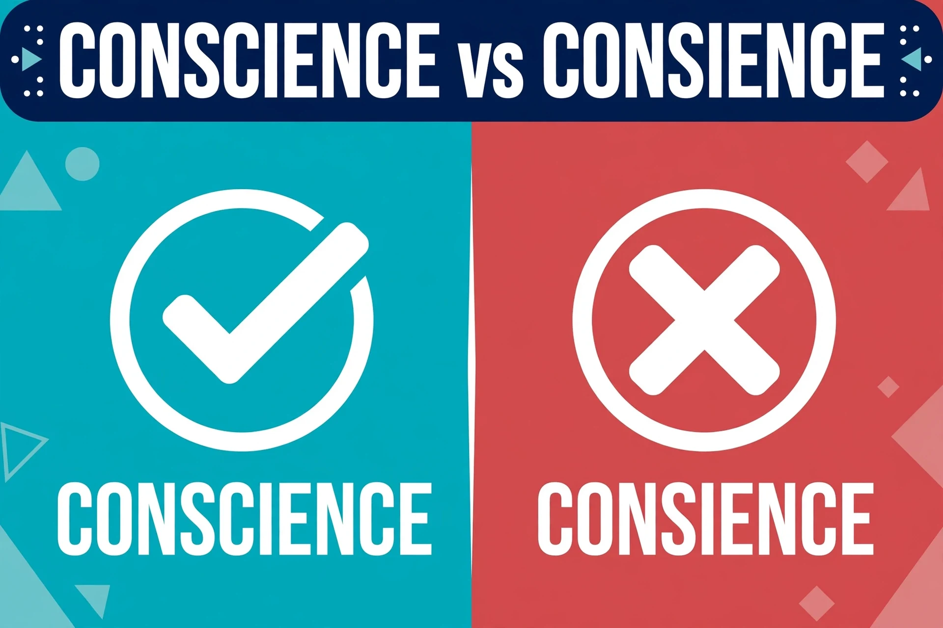 Conscience or Consience comparison — what is the difference