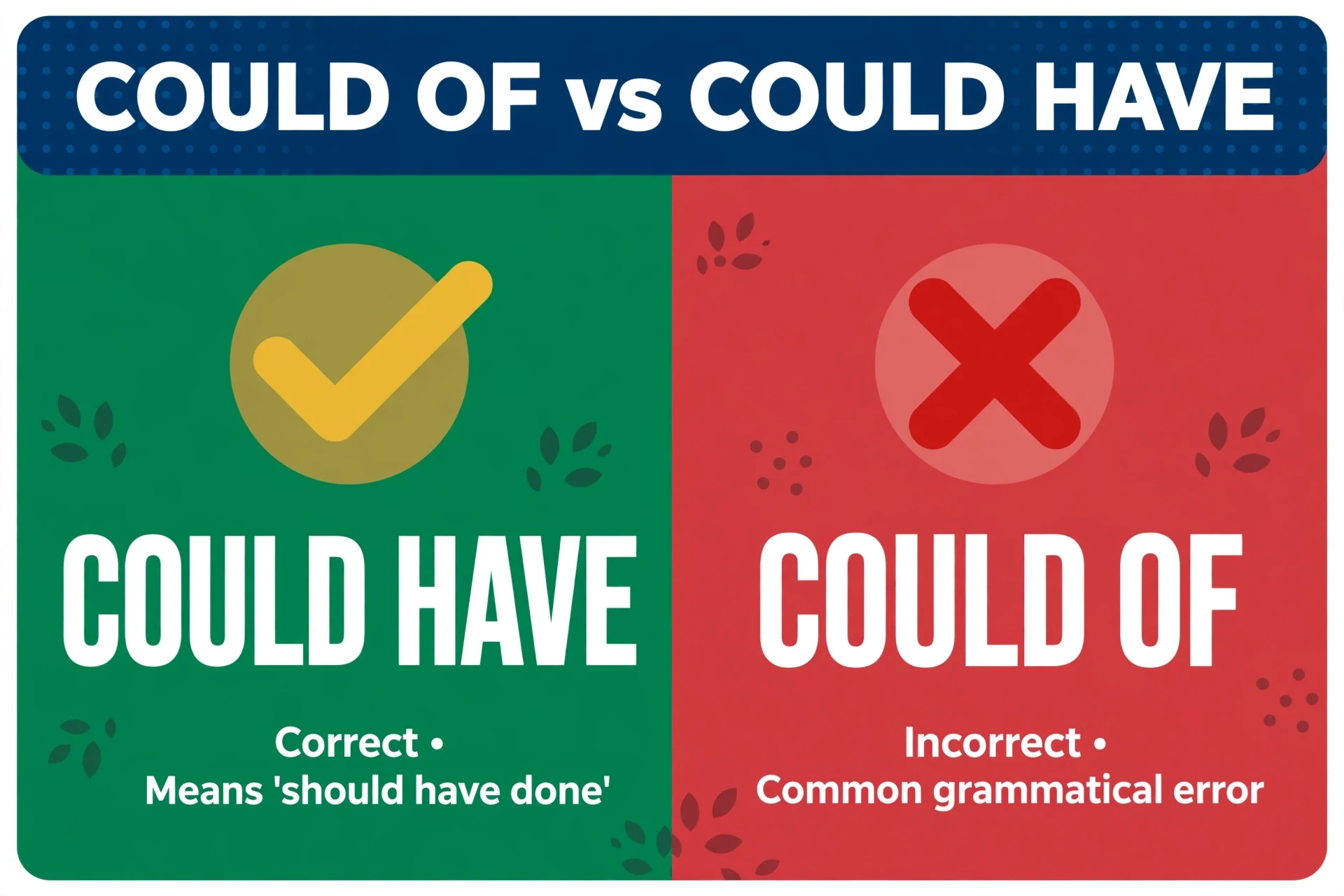 Could Of or Could Have comparison — what is the difference