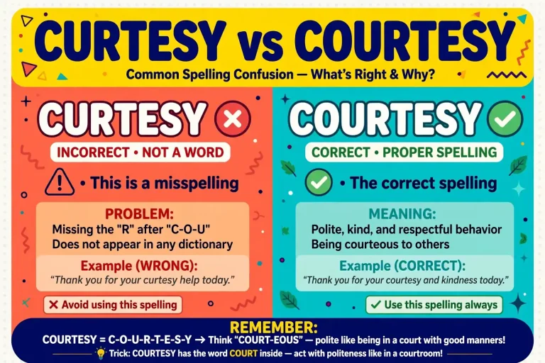 Curtesy or Courtesy: What’s the Difference? (With Examples)