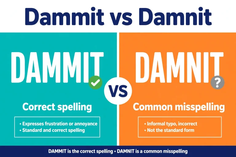 Dammit or Damnit: What’s the Difference? (With Examples)