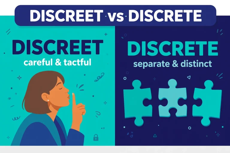 Discreet or Discrete: What’s the Difference?