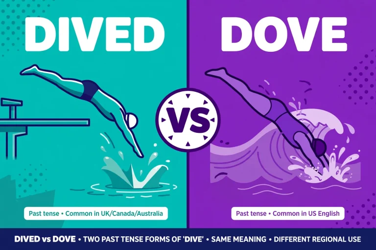 Dived or Dove: What’s the Difference? (With Examples)