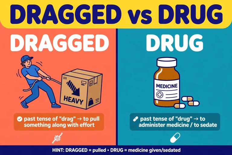 Dragged or Drug: What’s the Difference? (With Examples)