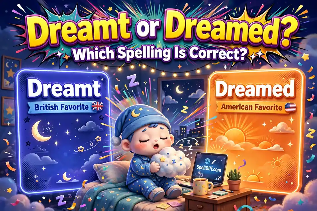 Dreamt or Dreamed comparison — which spelling is correct