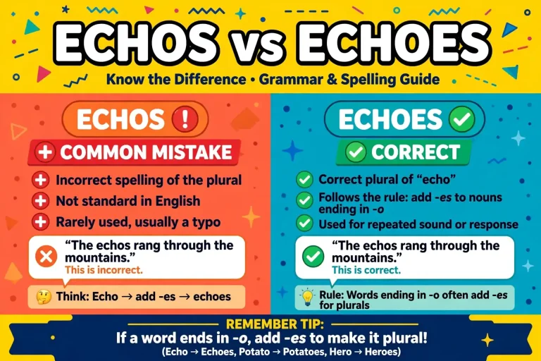 Echos or Echoes: What’s the Difference? (With Examples)