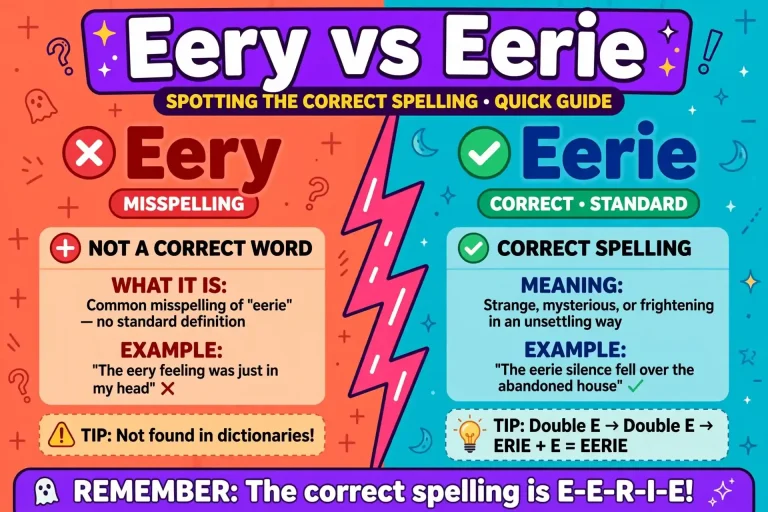 Eery or Eerie: What’s the Difference? (With Examples)