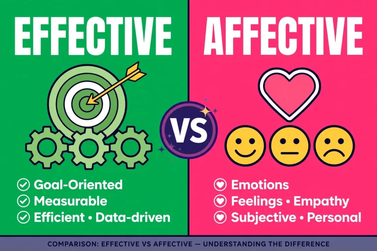 Effective or affective comparison — what is the difference
