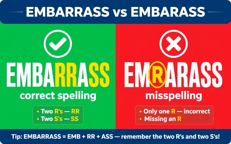 Embarrass or Embarass: What’s the Difference?