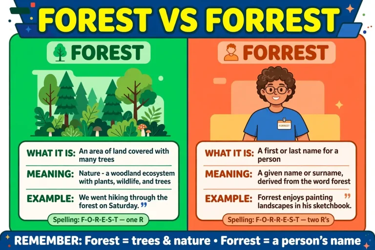 Forest or Forrest: What’s the Difference? (With Examples)