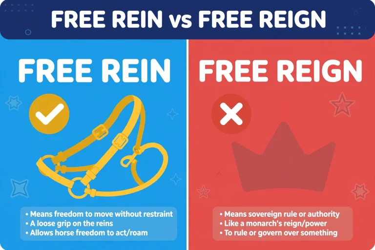 Free Rein or Free Reign: What’s the Difference?
