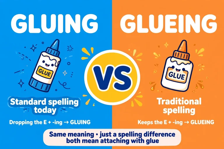 Gluing or Glueing: Which Is Correct?