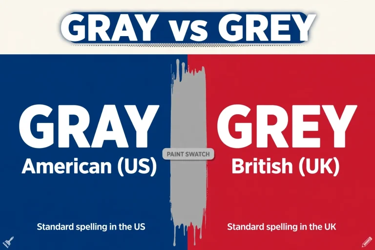 Gray or Grey: US vs UK Spelling Explained