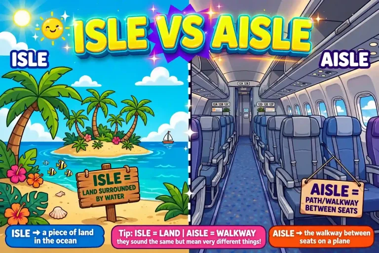 Isle or Aisle: What’s the Difference? (With Examples)