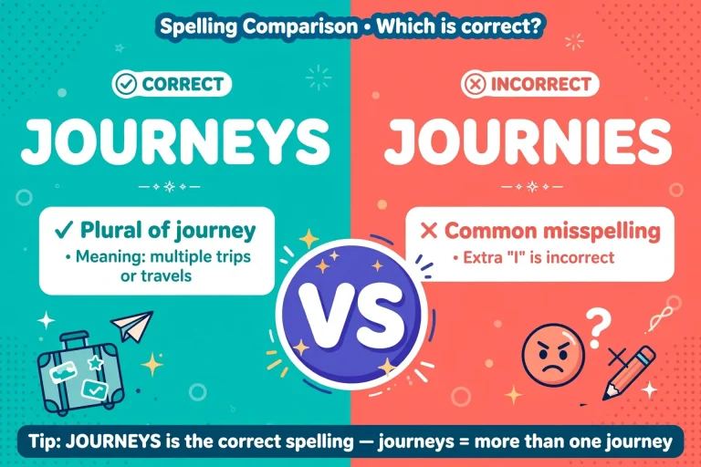 Journeys or Journies: Which Is Correct?