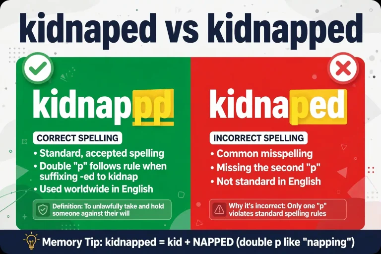 Kidnaped or Kidnapped: What’s the Difference?