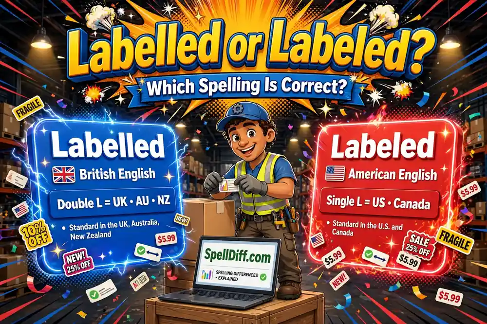 Labelled or Labeled comparison — which spelling is correct