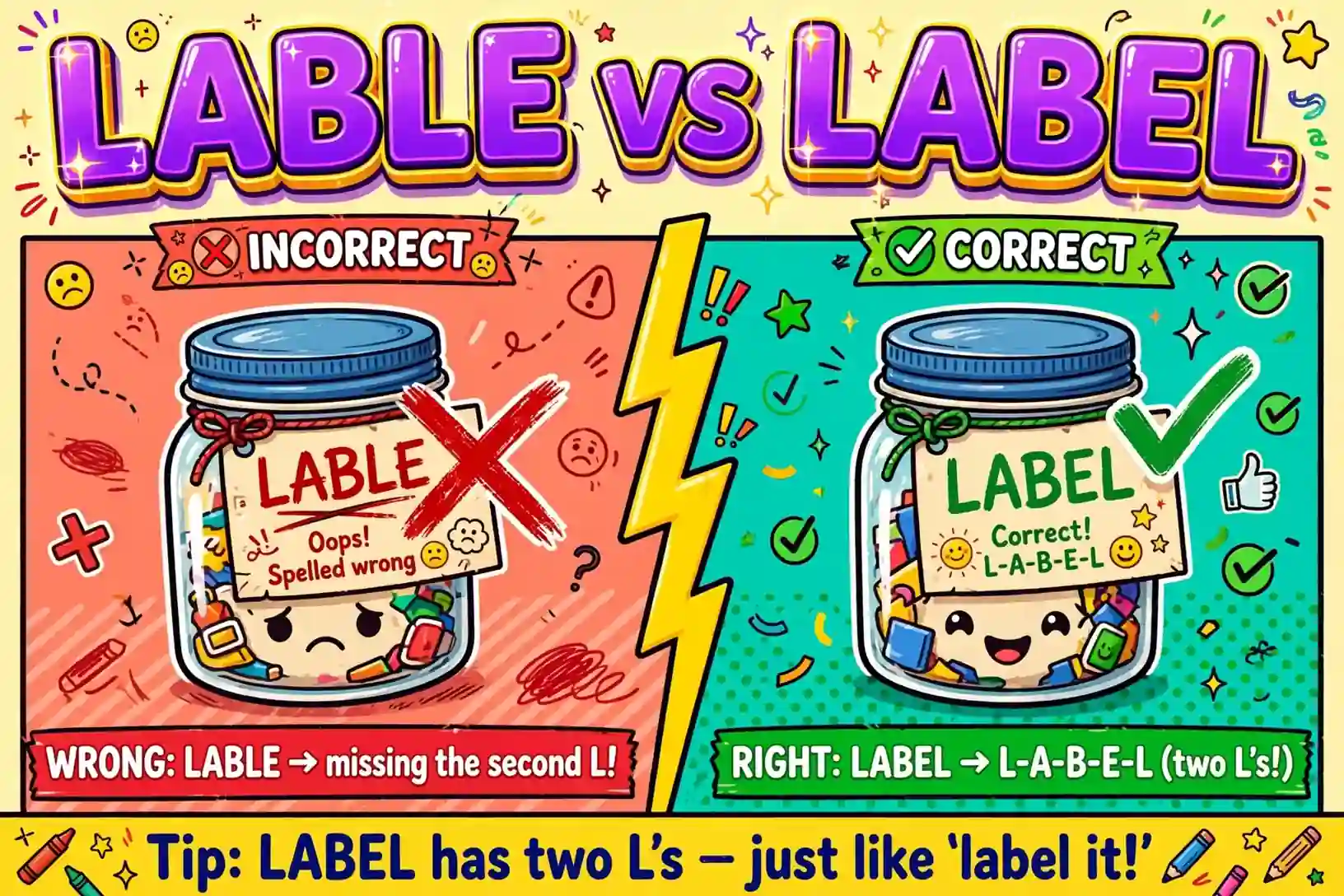 Lable or label comparison — what is the difference