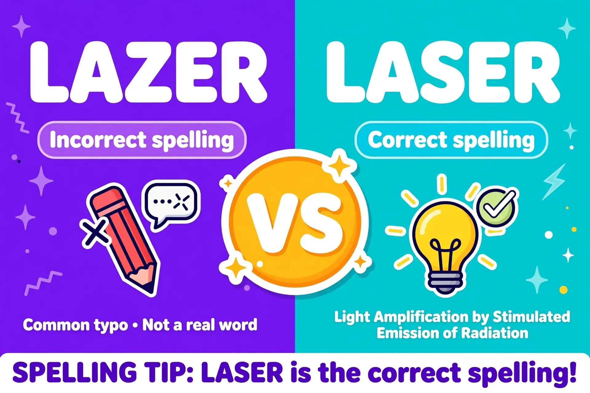 lazer or laser comparison — what is the difference
