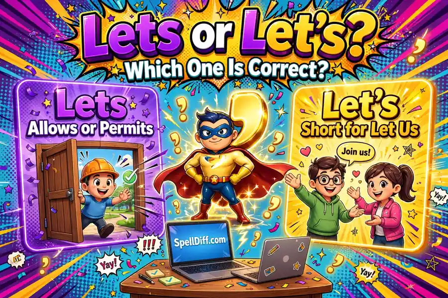 Lets or Let's comparison — which one is correct