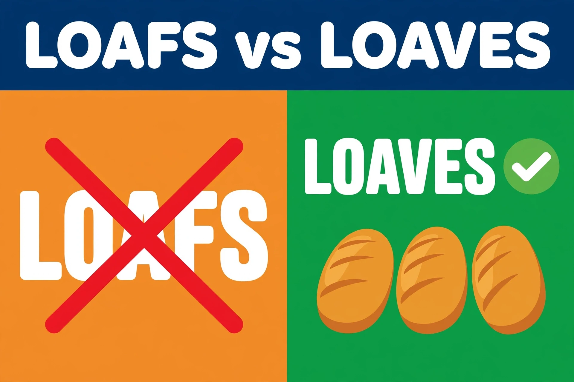 Loafs or Loaves comparison — what is the difference