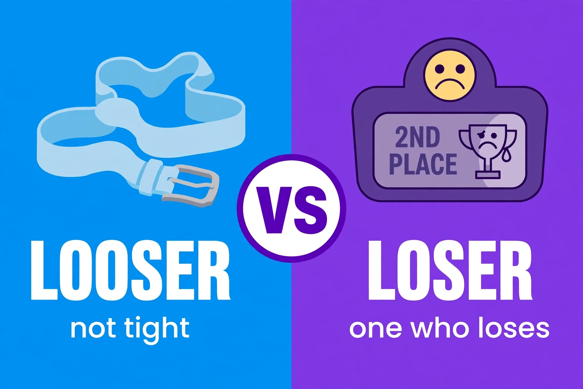 Looser or loser comparison — what is the difference