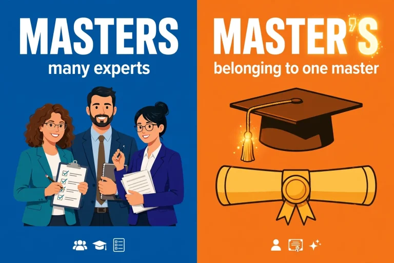 Masters or Master’s: What’s the Difference?