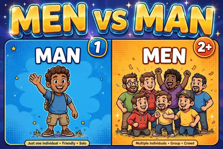 Men or Man: What’s the Difference?