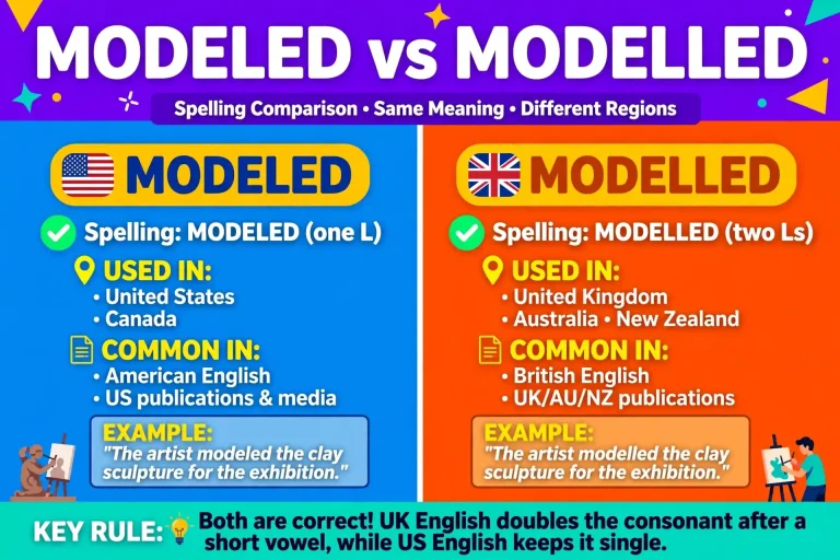 Modeled or Modelled: US vs UK Spelling Explained