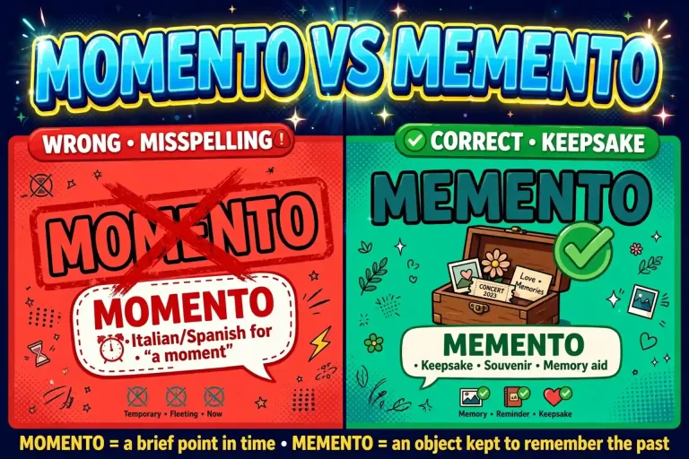 Momento or Memento: Which Is Correct?