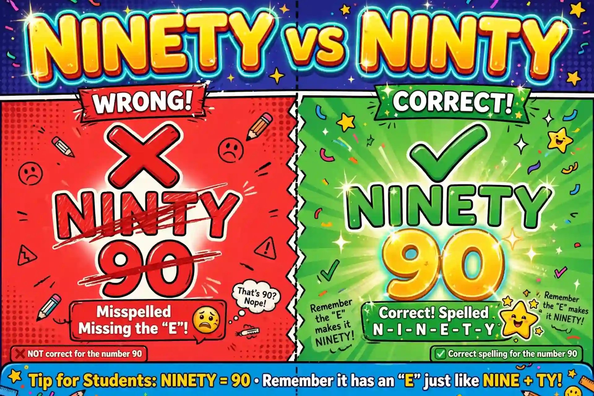 Ninety or ninty comparison — what is the difference