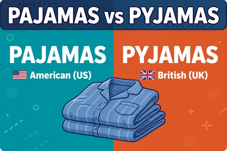 Pajamas or Pyjamas: US vs UK Spelling Explained