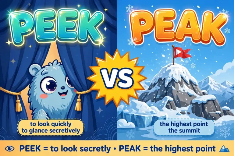 Peek or Peak: What’s the Difference? (With Examples)