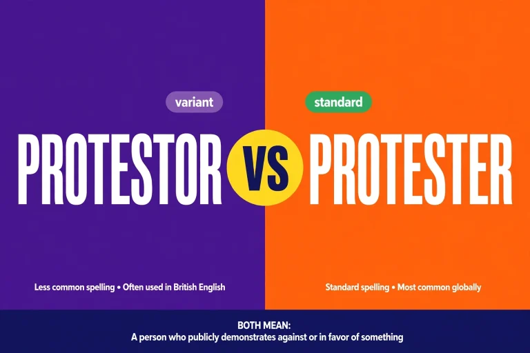 Protestor or Protester: What’s the Correct Spelling?