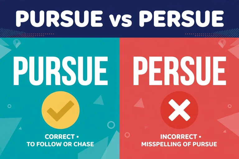 Pursue or Persue: What’s the Difference?