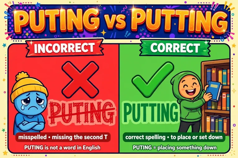 Puting or Putting: Which Is Correct? (With Examples)