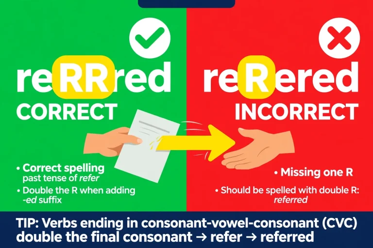 Referred or Refered: What’s the Difference?