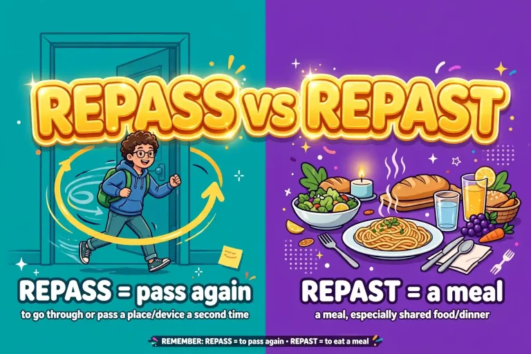 Repass or Repast: What’s the Difference? (With Examples)
