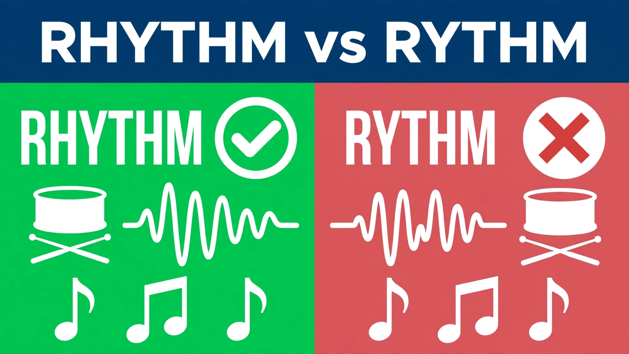 Rhythm or Rythm comparison — what is the difference